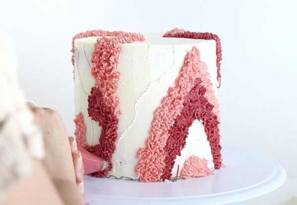 Shag Cake - how to make a fuzzy textured cake inspired by 70's shag carpet | by Whitney DePaoli for TheCakeBlog.com