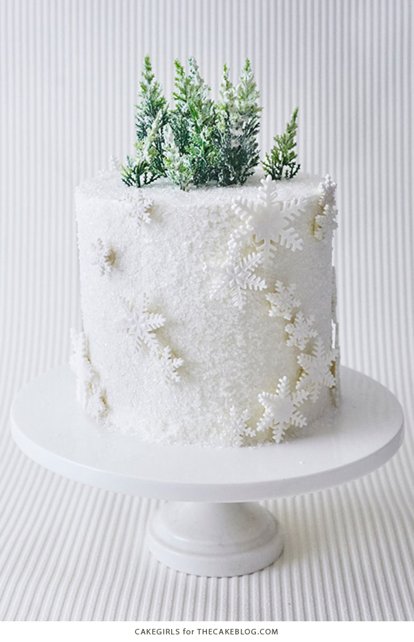Winter Wonderland Snowflake Cake | by Cakegirls for TheCakeBlog.com
