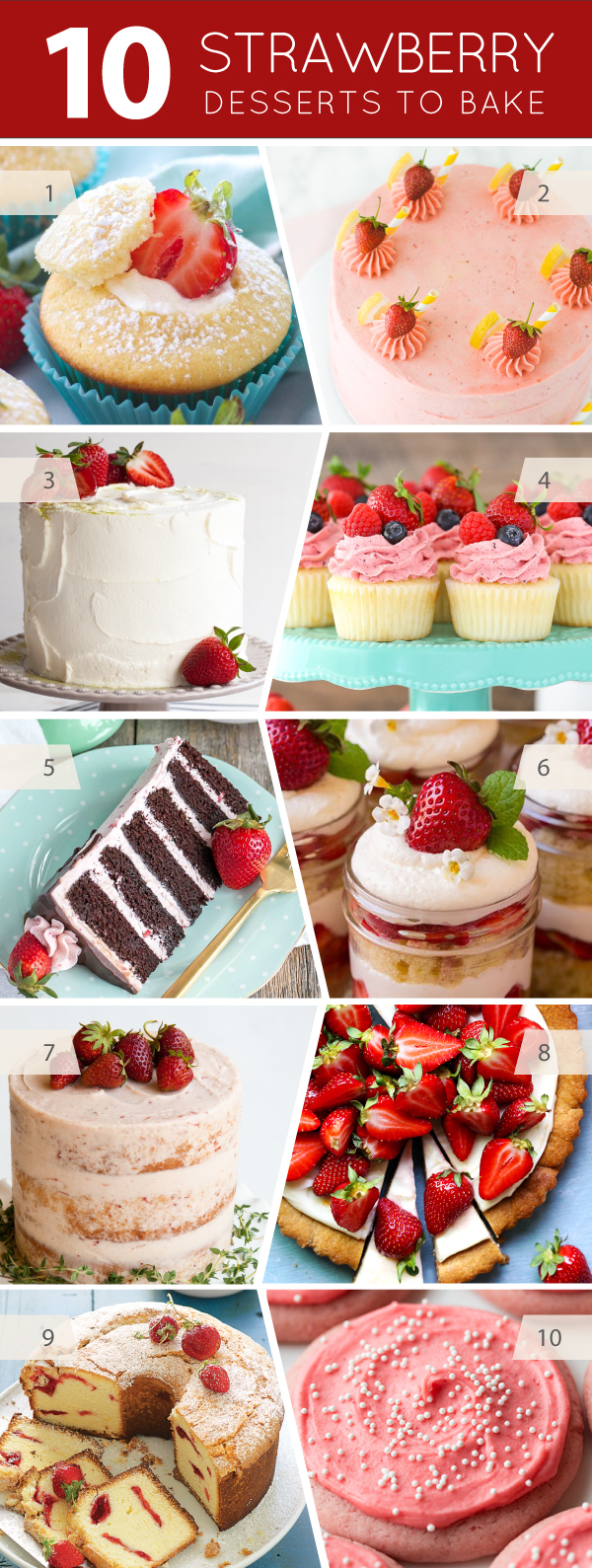 10 Strawberry Desserts to Bake this Summer | on TheCakeBlog.com