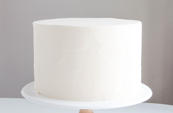 Sueded Buttercream Cake with Sprinkle Snowflakes | by Erin Gardner for TheCakeBlog.com #cake #winter #christmas #christmasdessert