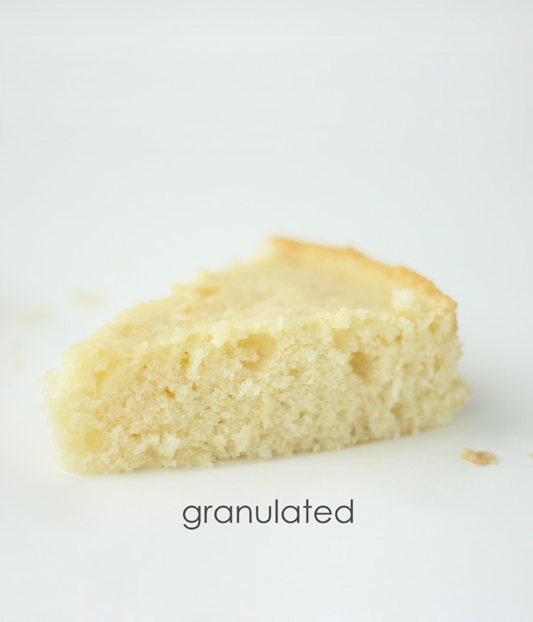 Oh Sugar, Sugar  |  Side-By-Side Comparison of 5 Sweeteners  |  a Baking Science article by Summer Stone for TheCakeBlog.com