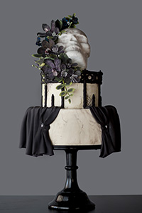 Voodoo Goth Halloween Cake | by Erin Gardner for TheCakeBlog.com