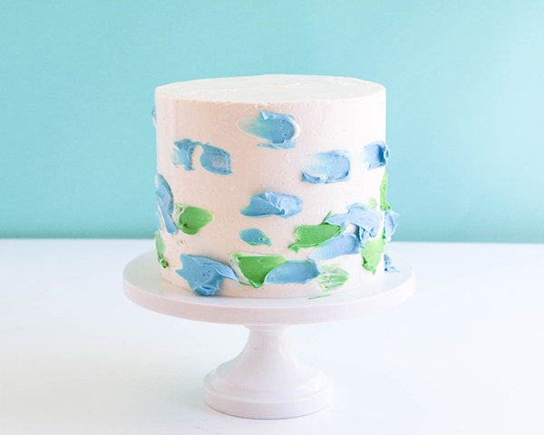Watercolor Cake - how to make a watercolor buttercream cake | by Erin Gardner for TheCakeBlog.com