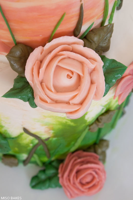 DIY Watercolor Cake Tutorial by Miso Bakes  |  TheCakeBlog.com
