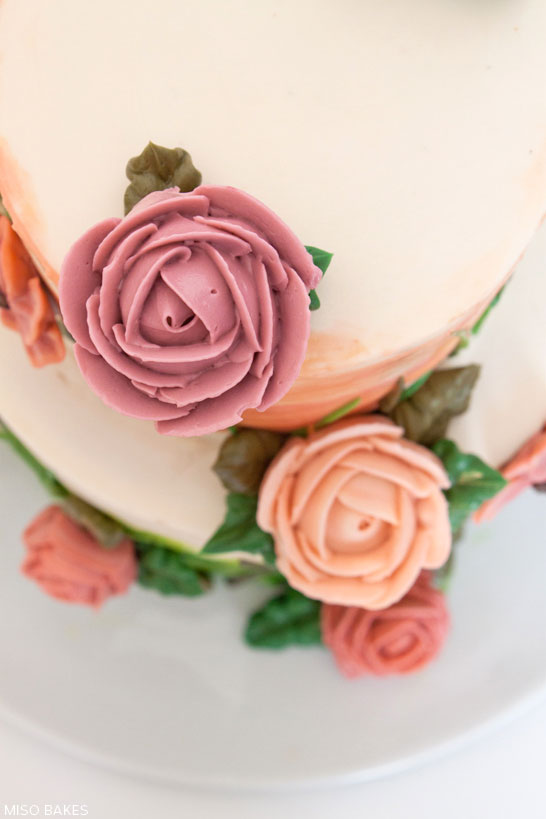 DIY Watercolor Cake Tutorial by Miso Bakes  |  TheCakeBlog.com