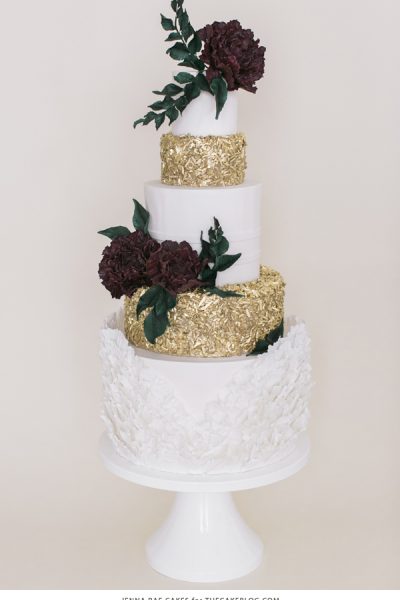 2015 Wedding Cake Trends : Sequins